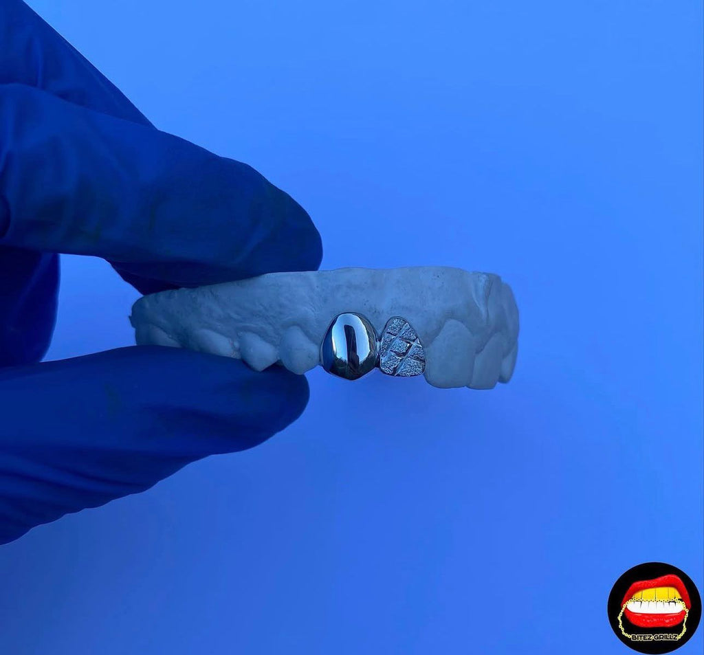 Plain Canine - Lateral Diamond Dust Cut - Bitez Grillz