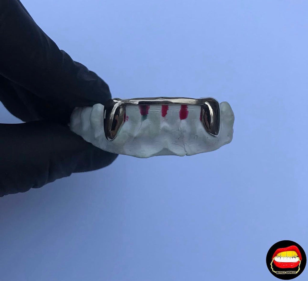 2 x Canines with Bar (Lower) - Bitez Grillz